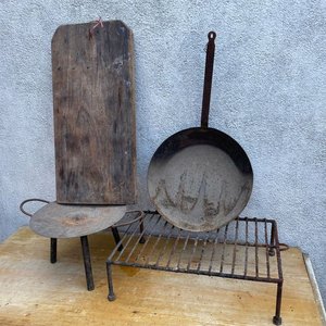 Set de Cocina y Tabla de Madera para Camping - imagen 2