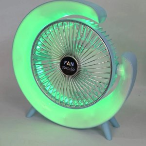 Ventilador de Escritorio Portátil con Luz LED de Colores - imagen 8