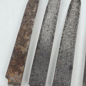 Juego de 5 Cuchillos de Mesa Alemanes Bergbau DSD BMF Alpaca - imagen 3