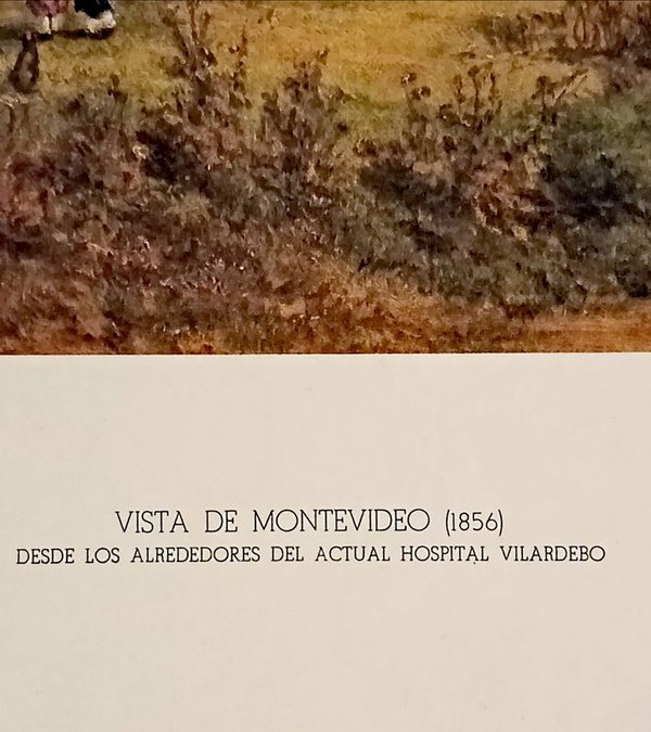 Lámina: Vista de Montevideo (1856) - Alrededores Hospital Vilardebó - imagen 6