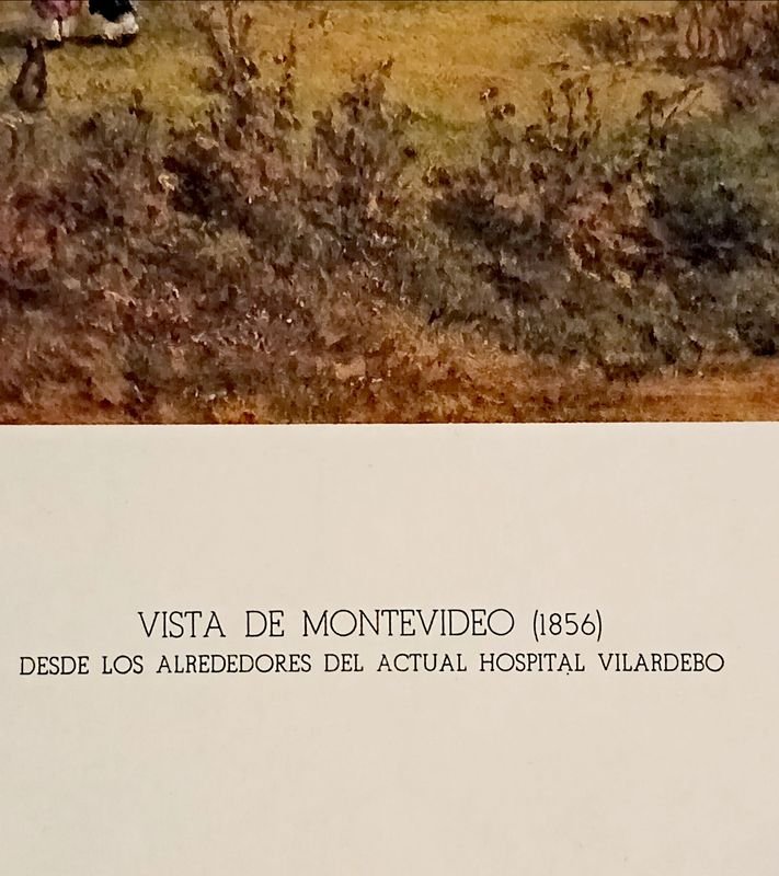 Lámina: Vista de Montevideo (1856) - Alrededores Hospital Vilardebó - imagen 6