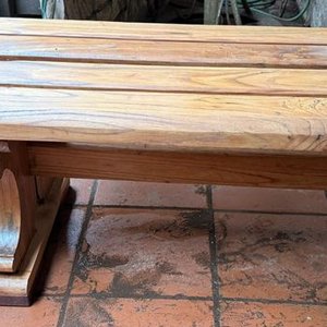 Banco de Jardín Macizo en Madera de Paraíso - imagen 10