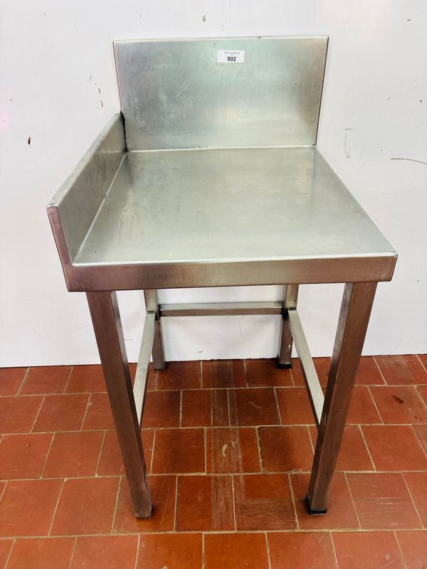 Mesa Auxiliar Acero Inoxidable Alto Calibre 51x59x76cm