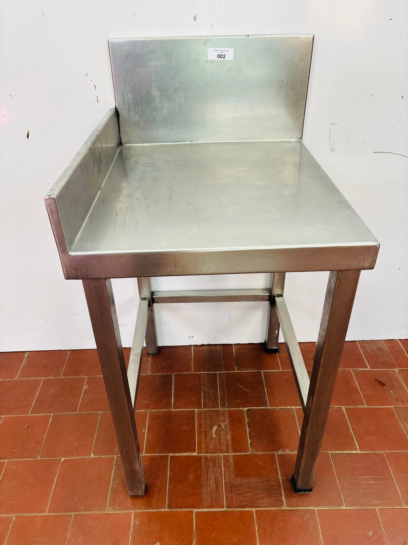 Mesa Auxiliar Acero Inoxidable Alto Calibre 51x59x76cm