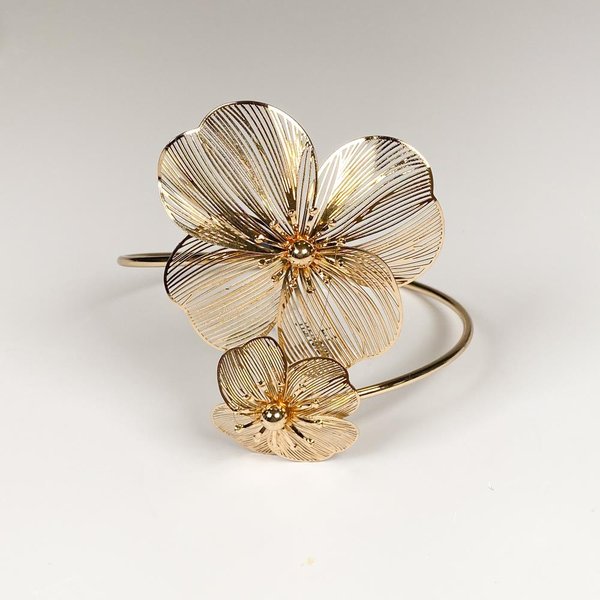 Pulsera de Brazo Fantasía con Flores Doradas - imagen 1