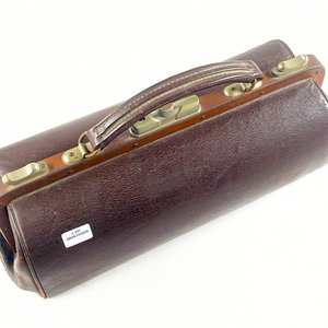 Maletín Médico Vintage de Cuero Marrón - 35 cm - imagen 2