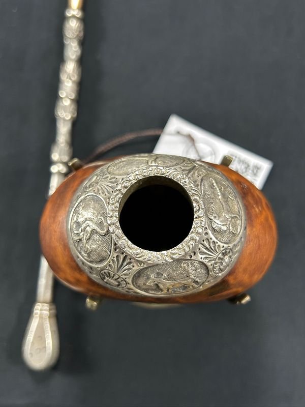 Mate galleta con bombilla y chupete en plata y oro - imagen 10