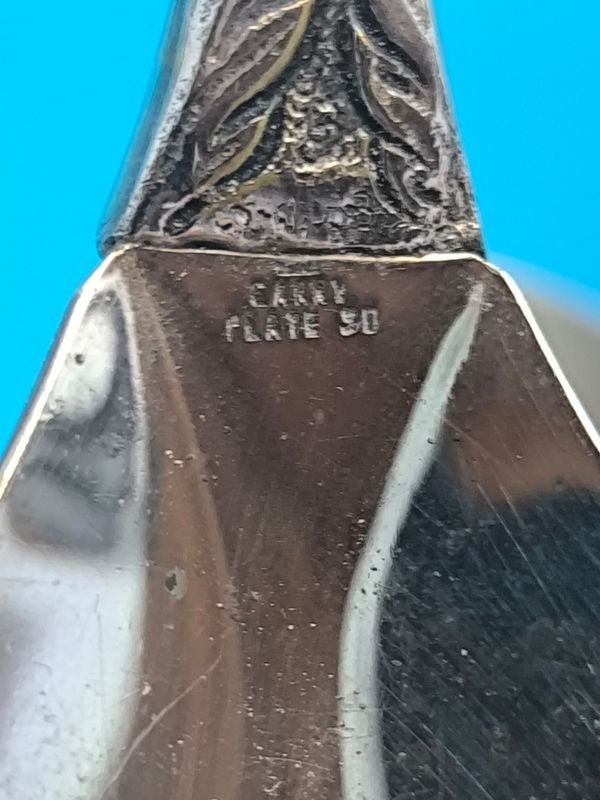 Cubiertos de Servir Antiguos en Plata - imagen 2