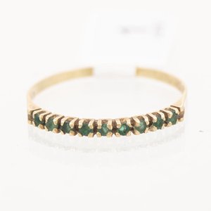Medio Sin Fin de Oro 18k con Esmeraldas - imagen 1