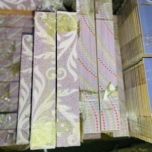 Guardas Decorativas Lilas y Violetas Hexagonales y Rectangulares - imagen 3