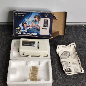 Termómetro Electrónico LG-therm Antiguo con Caja y Manual - imagen 1