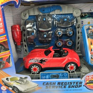 Lote siguiente: Taller de Servicio Hot Wheels con Coche y Accesorios