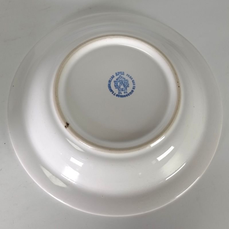Platos de porcelana Olmos con publicidad La Casa Violeta - imagen 3
