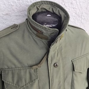 Campera Militar Alpha Industries M-65 Verde Talle Medium Forro Desmontable - imagen 3