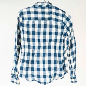 Camisa Cuadros Azul y Blanco Forever 21 Talle S Mujer - imagen 2