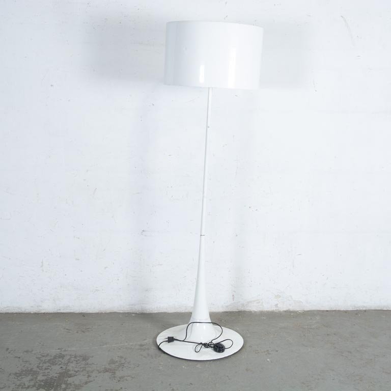 Lámpara de Pie Estilo Tulip Años 60 Blanca