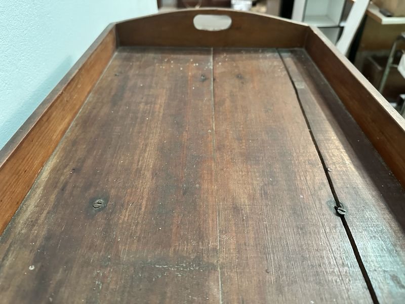 Mesa Auxiliar De Madera - Tabla de madera antigua con diseño clásico - imagen 13