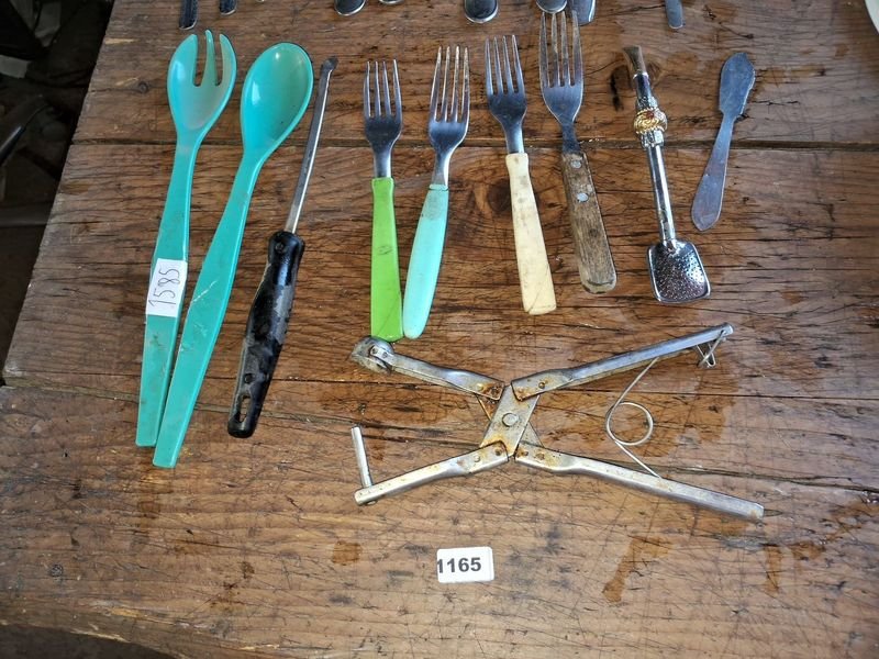 Lote de cubiertos de plata y metal - imagen 3