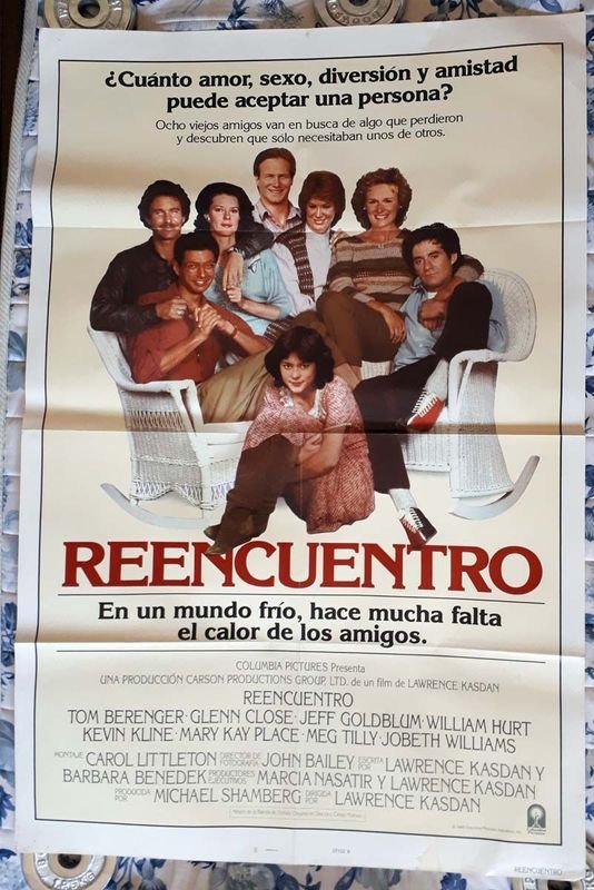 Poster Original de Cine "Reencuentro" (The Big Chill) - 1983