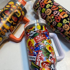 Set de 3 Vasos Térmicos Halloween 1.2L con Stickers - imagen 7