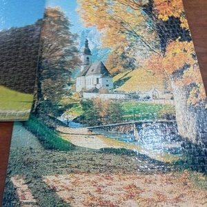 Par de Puzzles Completos Plastificados con Paisajes Montañosos - imagen 5