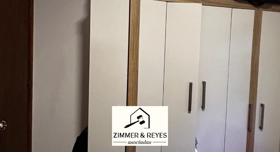 Ropero MDF Blanco y Madera 6 Puertas con Cajones