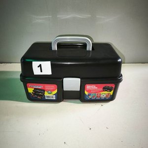 Caja Organizadora Negra "Maleta Multiuso" con 2 Bandejas - imagen 1