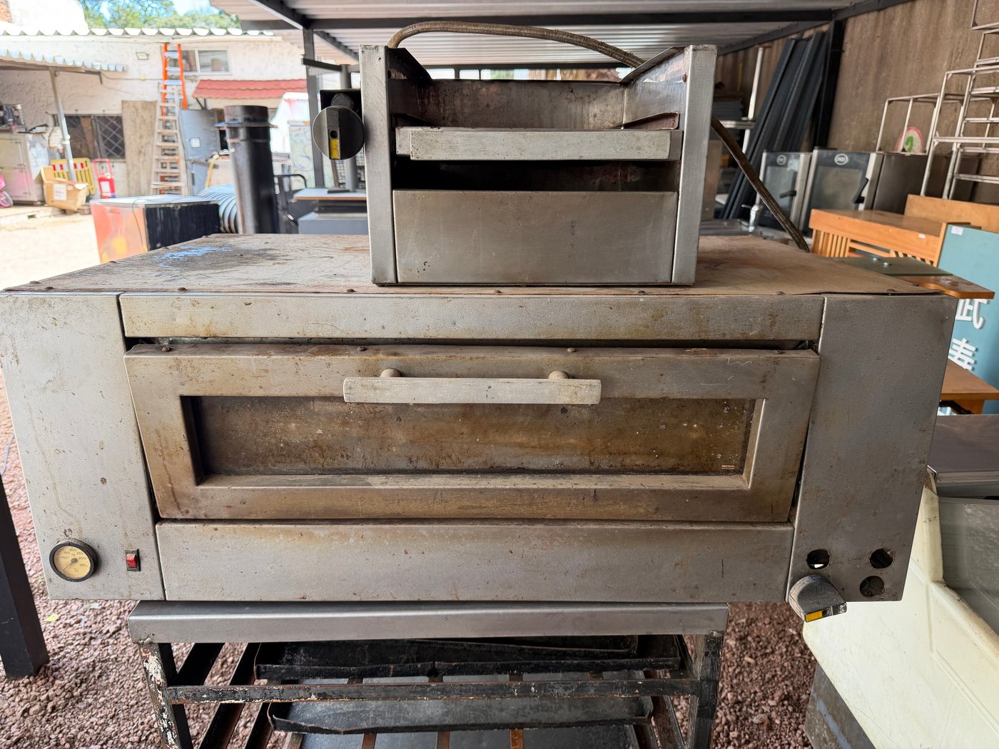 Horno y Gratinador a Gas en Acero Inoxidable