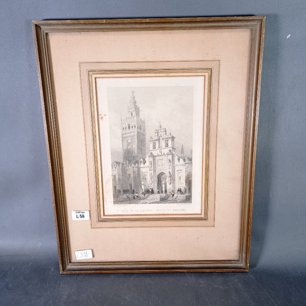 Grabado "Tour de la Giralda", Marco Dorado - imagen 1