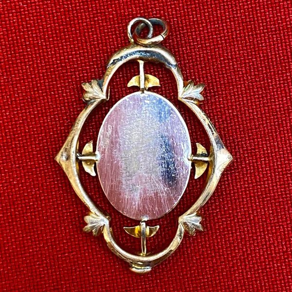 Antiguo dije de oro con Sagrado Corazón de Jesús - imagen 4