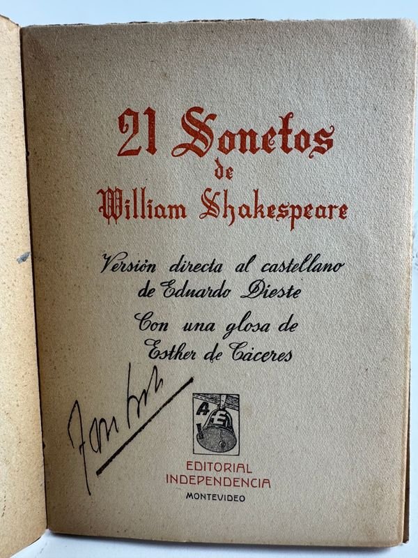 Libro de poesía: 21 sonetos de William Shakespeare - imagen 3