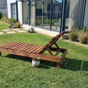 Reposera de Exterior de Madera para Patio o Jardín - imagen 2