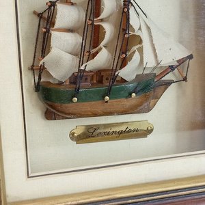 Cuadro Decorativo Maqueta Fragata Lexington Armada USA 1831 - imagen 2
