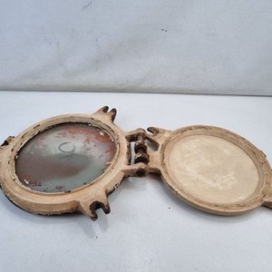 Portilla Ojo de Buey Antigua de Embarcación con Bisagra y Vidrio - imagen 3