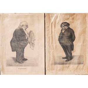 Lote anterior: Dos Grabados de H. Daumier "Personaje" - Medidas 34 x 24 cm