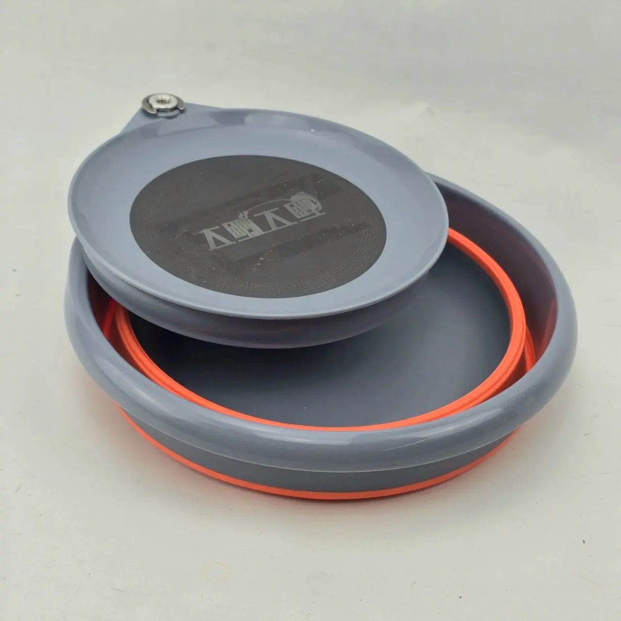 Bol Plegable Gris y Naranja