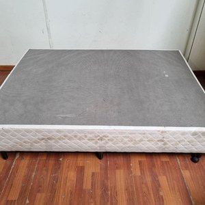 Sommier Base de 2 Plazas con Patas y Ruedas - 190x140x38 cm - imagen 2
