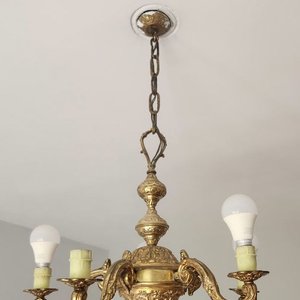 Lote anterior: Lámpara de Colgar de Bronce con 4 Picos de Luz Estilo Clásico