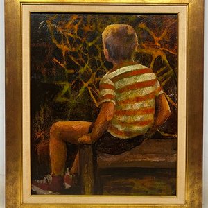 Raúl Pavlotzky "Fachada y Luna" - Técnica Mixta sobre Fibra - imagen 2