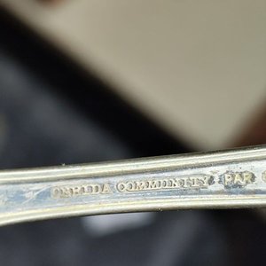 18 Tenedores Antiguos Sellados "Par Plate" con Diseño Floral - imagen 5