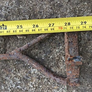 Marca de Ganado Antigua de Hierro con Mango de Madera - imagen 4