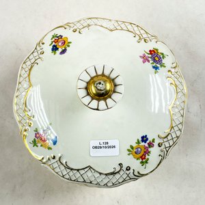 Bombonera de Porcelana Floral con Tapa - Gloria - imagen 2