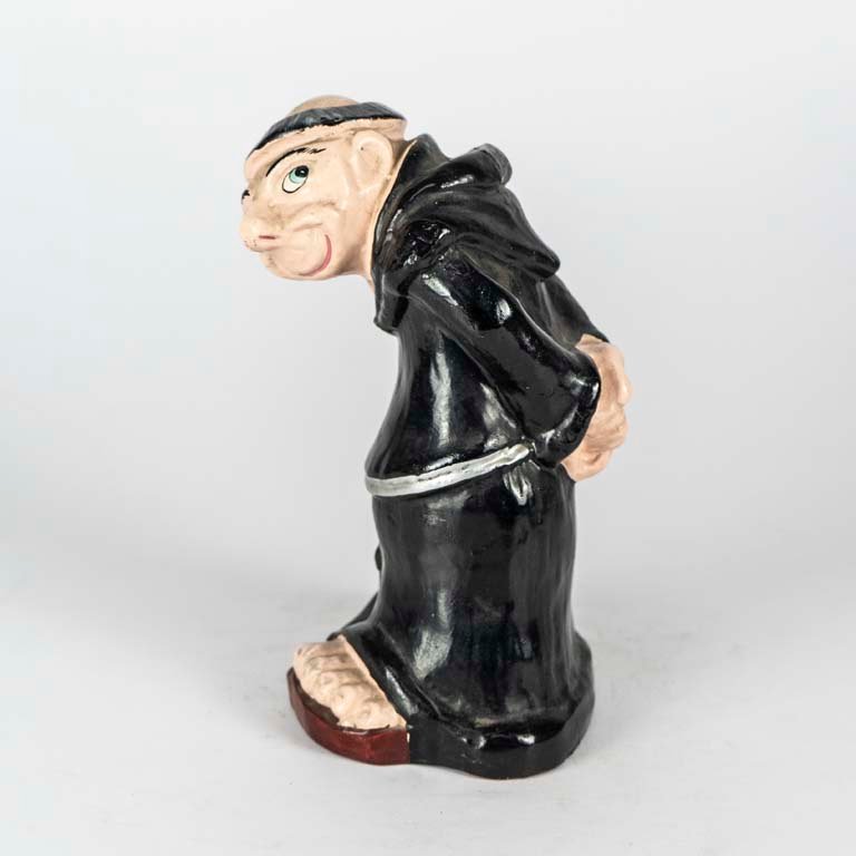 Figura de cerámica de un monje - Medidas: alto 23cm - imagen 2