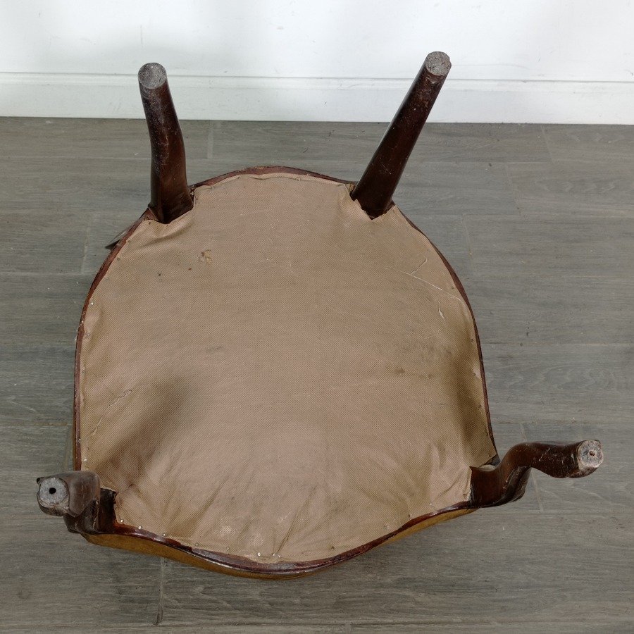 Silla en cedro de estilo con tapizado descolorido - imagen 7