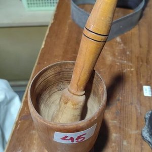 Mortero de Madera con Majadero - imagen 2