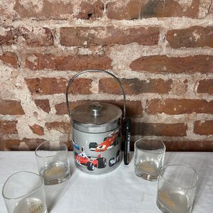 Lote siguiente: Juego de Vasos de Whisky Grants con Hielera y Pinza
