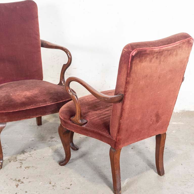 Sillones bajos estilo Chippendale para venta - imagen 3