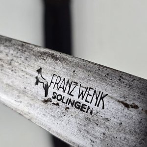 Cuchillo Criollo Franz Wenk Solingen con Mango de Guampa y Funda - imagen 2