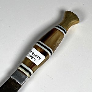 Cuchillo de Acero con Cabo de Bronce y Guampa - imagen 4