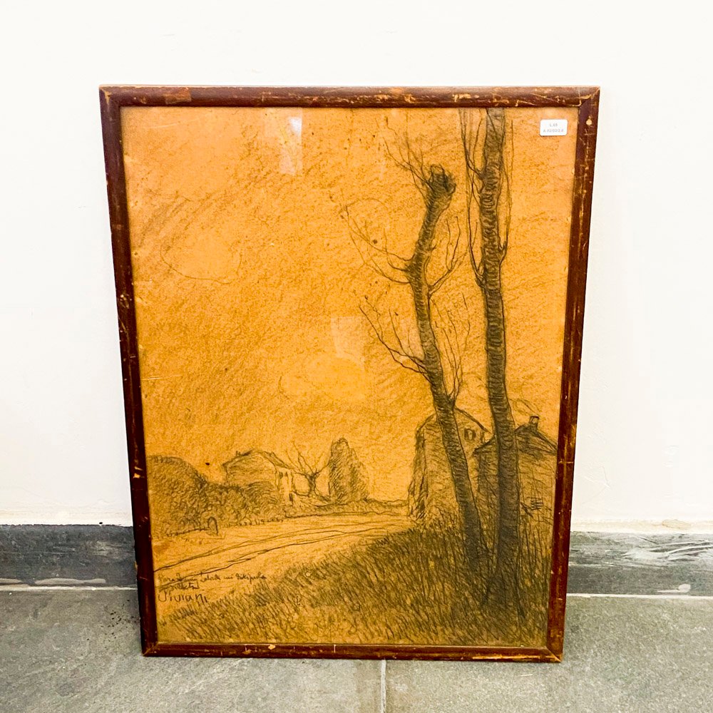 Lote anterior: Cuadro de paisaje firmado y pintado a lápiz
